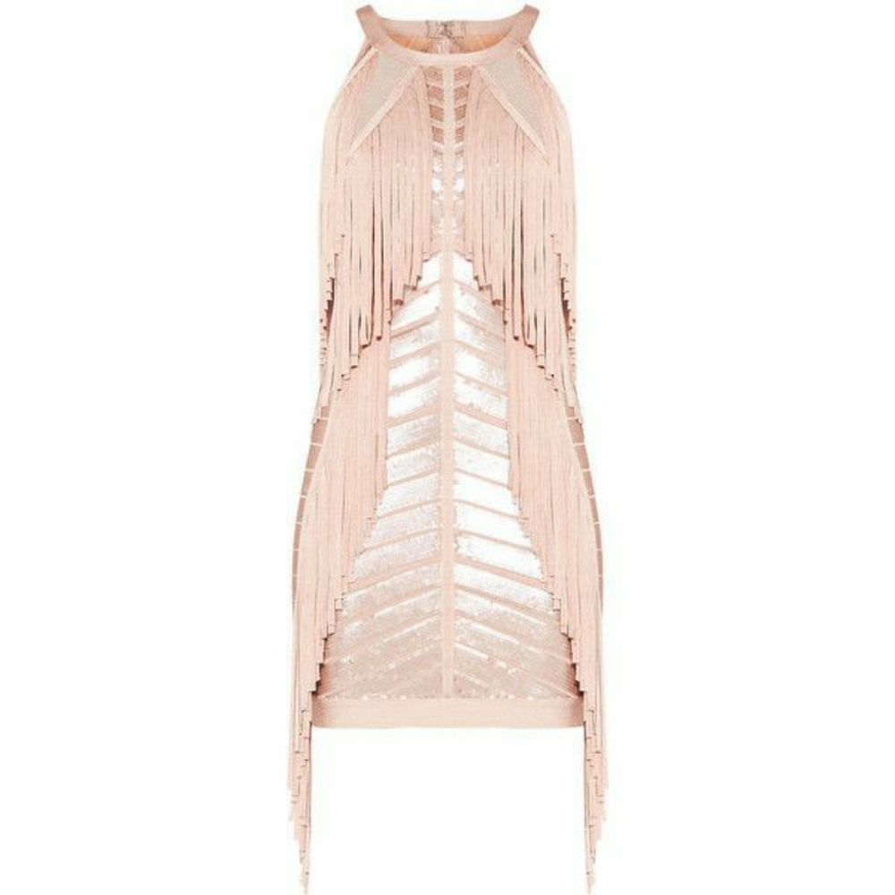 Hervé Léger Fringe Dress